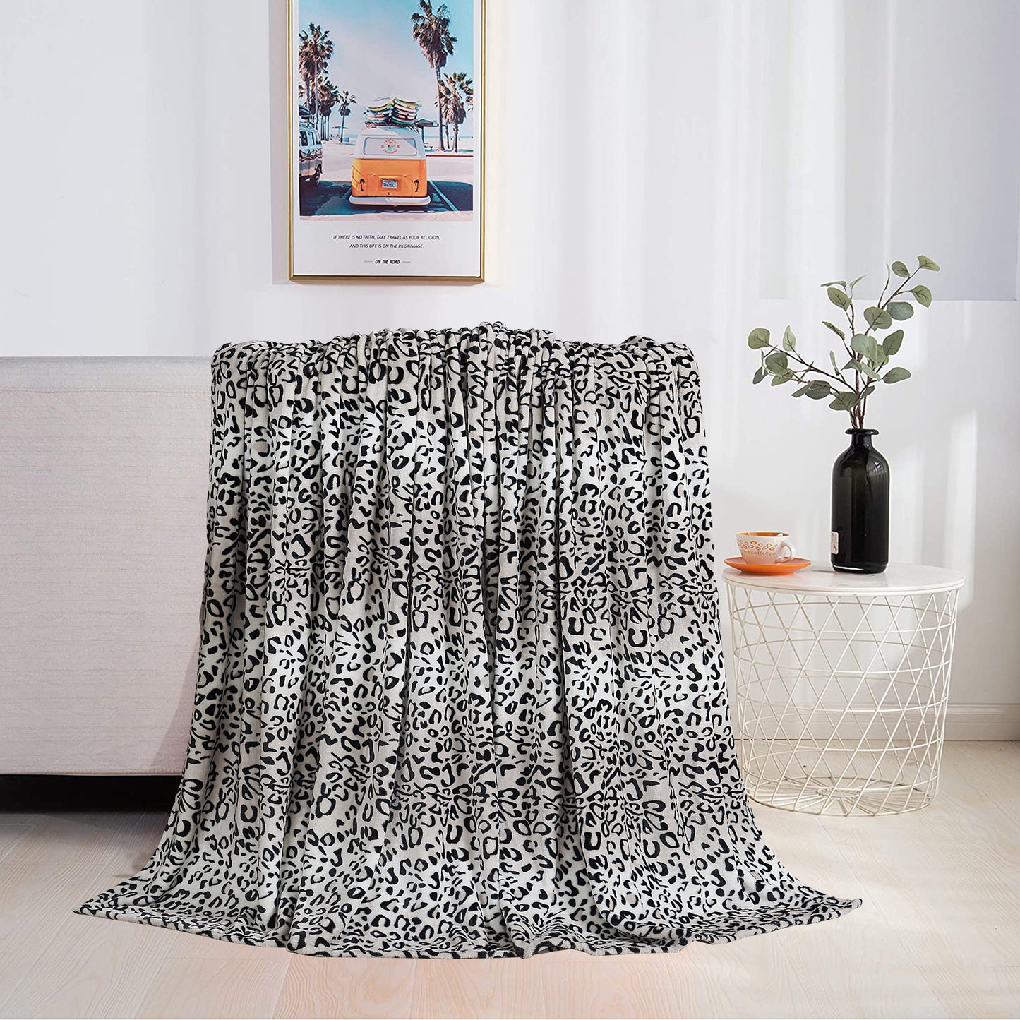 Animal Print Flannel Fleece Blanket