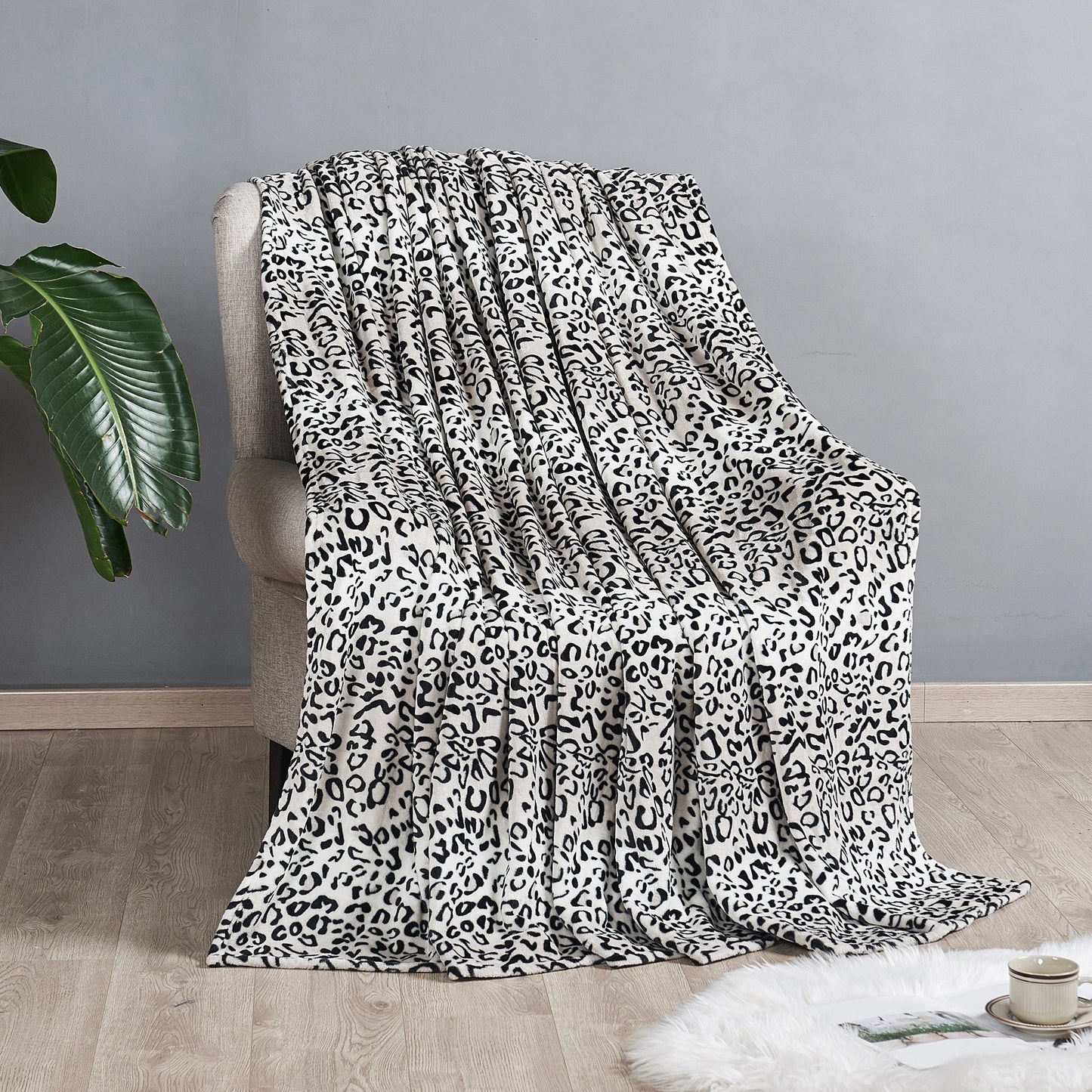 Animal Print Flannel Fleece Blanket