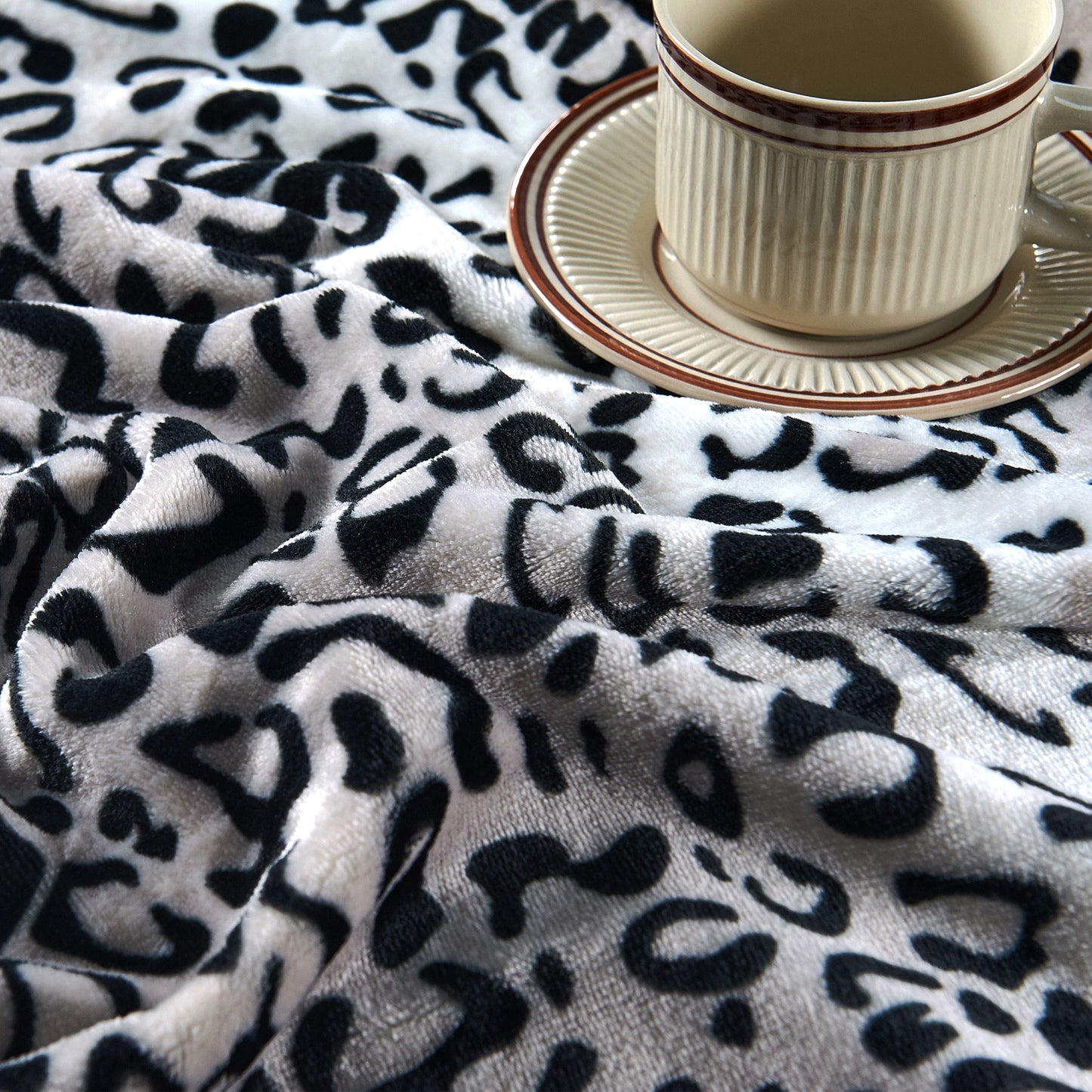 Animal Print Flannel Fleece Blanket