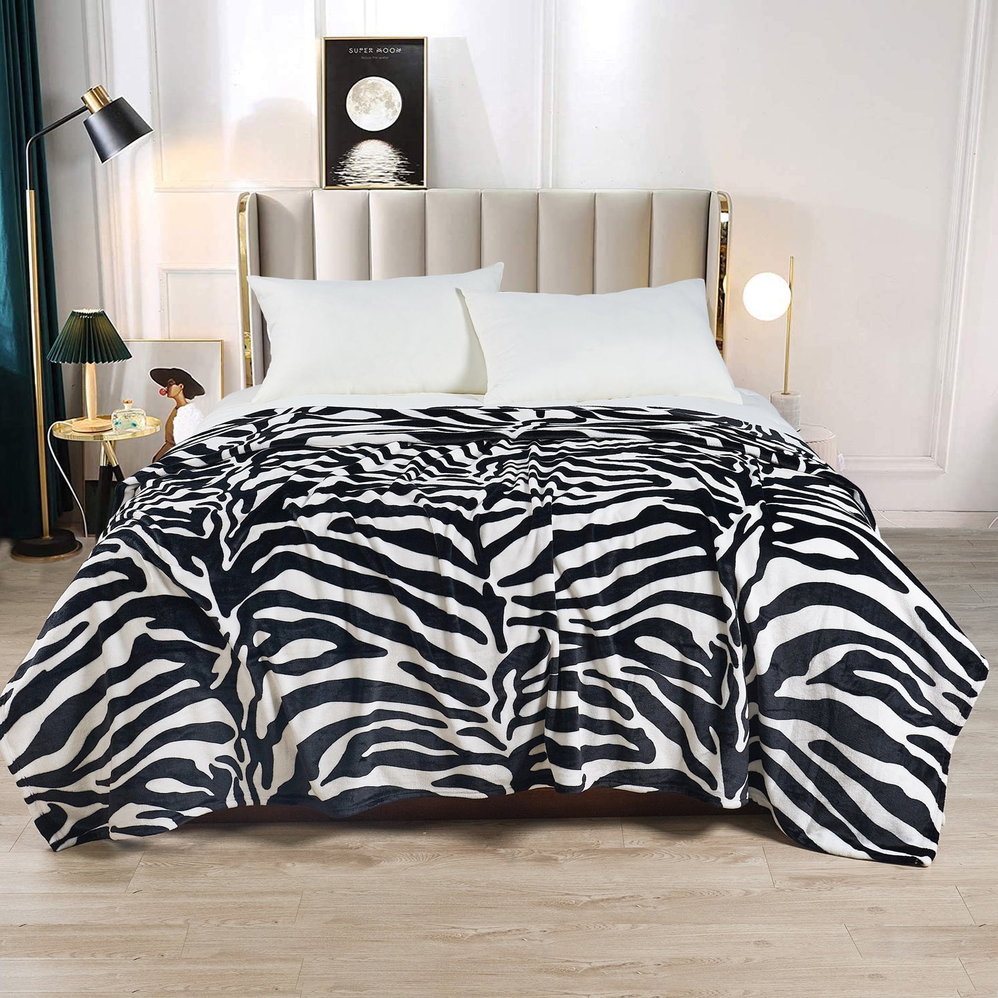 Animal Print Flannel Fleece Blanket