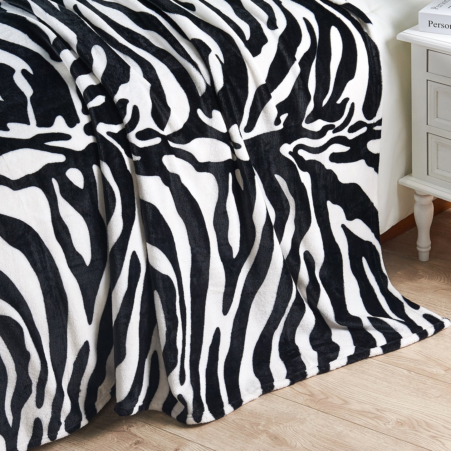 Animal Print Flannel Fleece Blanket