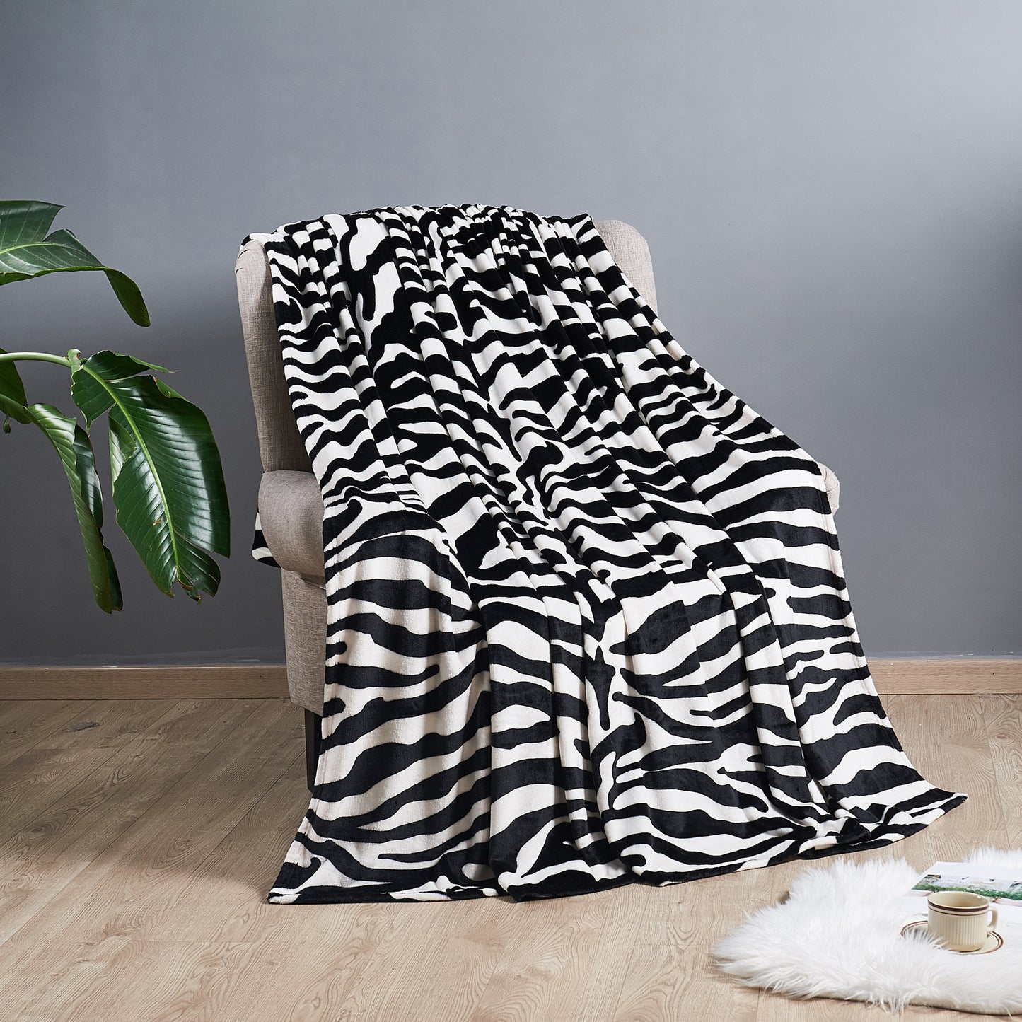 Animal Print Flannel Fleece Blanket