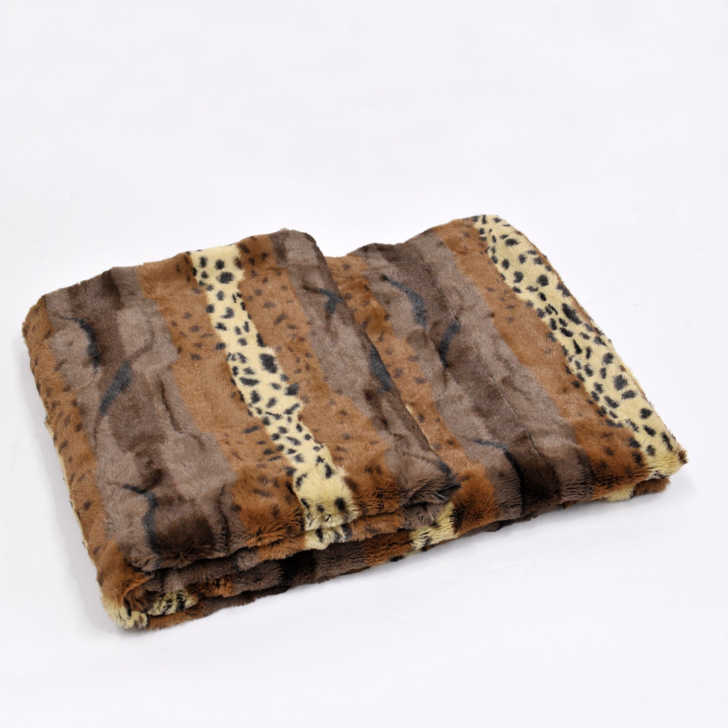 Animal Double Sided Faux Fur Throw