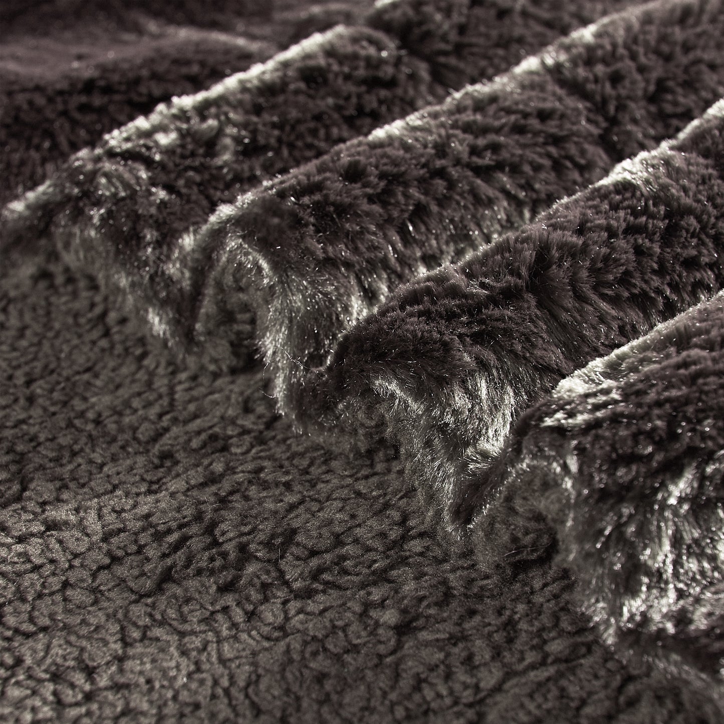 Plain Faux Fur Throw