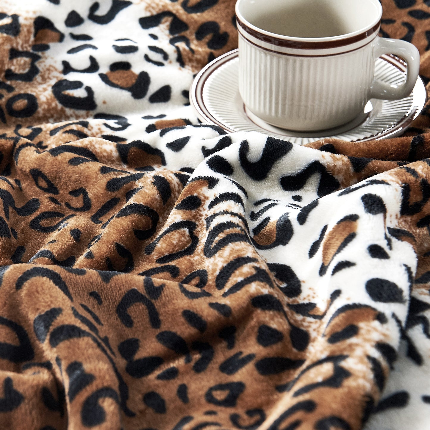 Animal Print Flannel Fleece Blanket