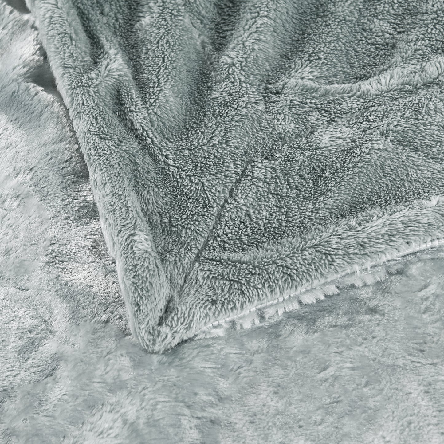 Plain Faux Fur Throw